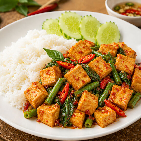 Red Curry Stir Fried (Vegan)